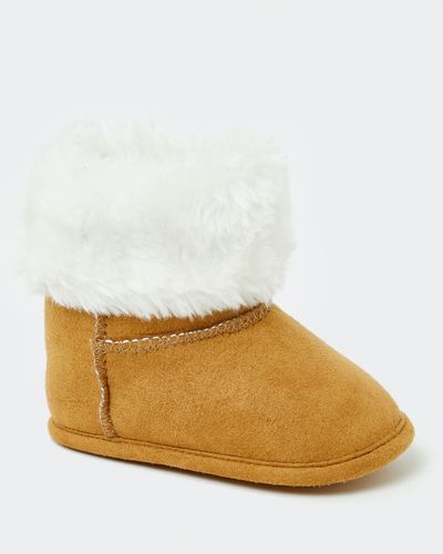 Faux Fur Trim Bootie